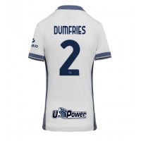 Camisa de time de futebol Inter Milan Denzel Dumfries #2 Replicas 2º Equipamento Feminina 2024-25 Manga Curta